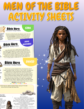 Load image into Gallery viewer, Bible Hero Character Study Sheets - Men