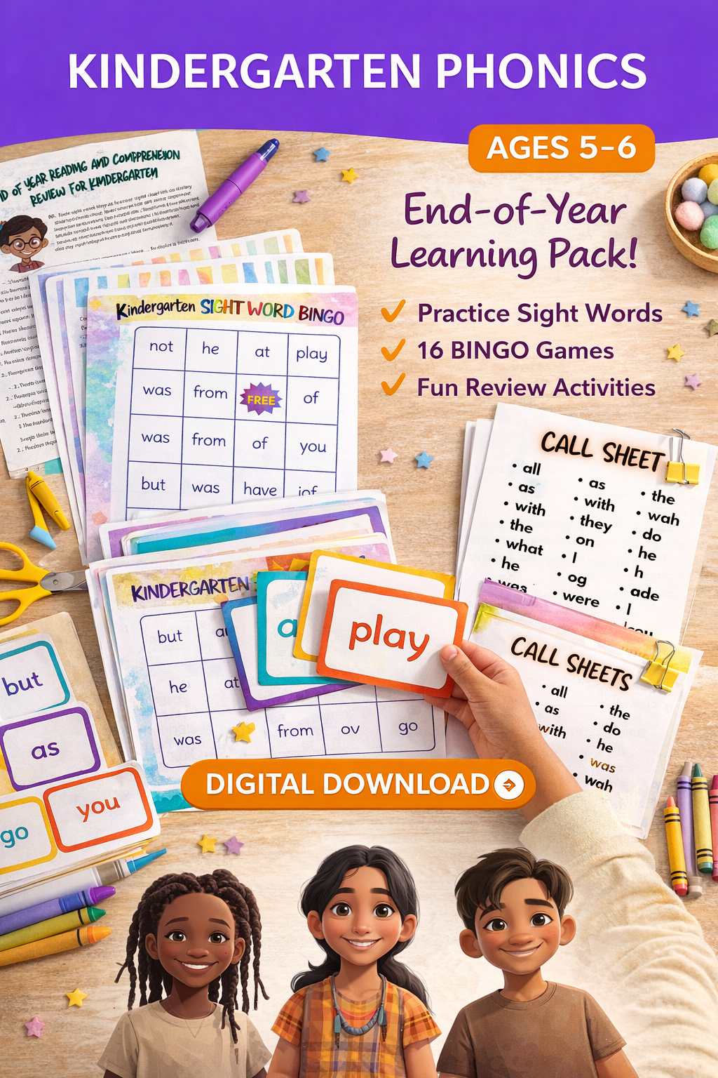 BINGO & Sight Word Pack