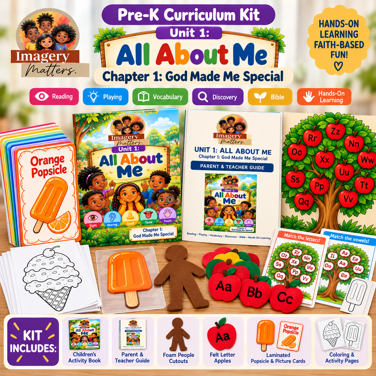 All About Me: God Made Me Special | Faith-Based Pre-K Curriculum Kit – Unit 1, Chapter 1
