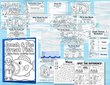 Load image into Gallery viewer, Jonah & The Great Fish Activity Kit