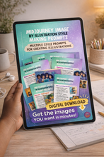 Load image into Gallery viewer, MidJourney Illustration Styles Prompt Guide (PDF Download)
