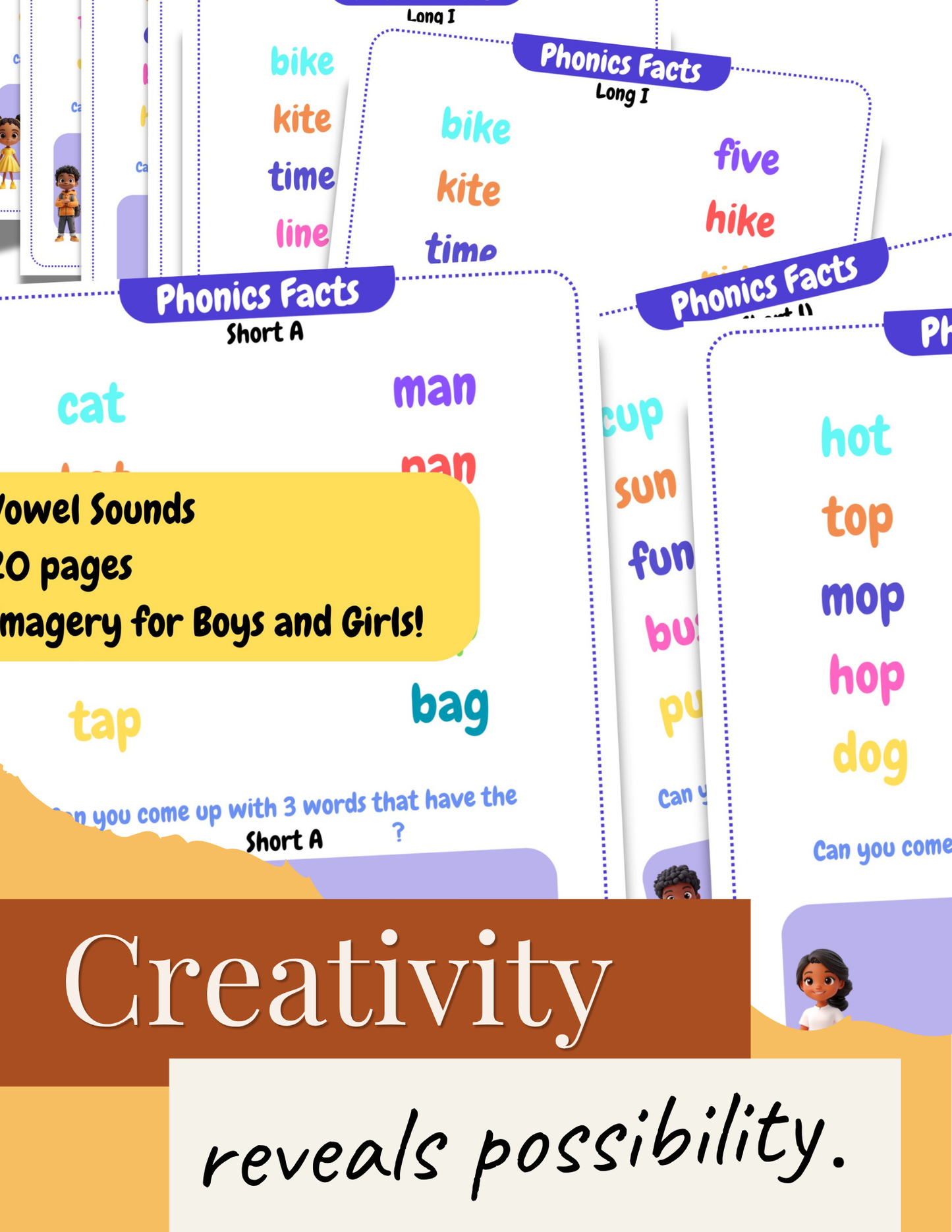 Phonics Vowel Sound Worksheets