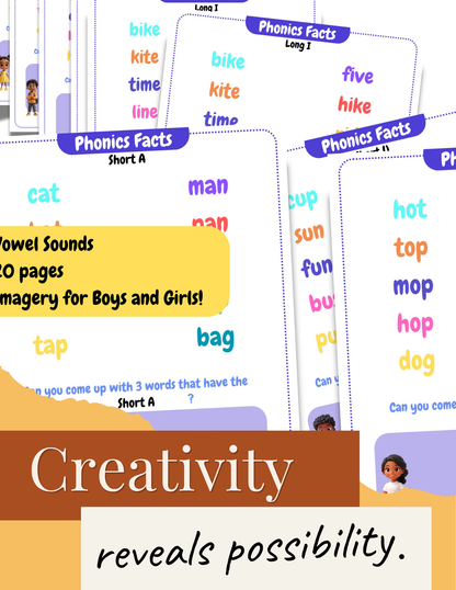 Phonics Vowel Sound Worksheets
