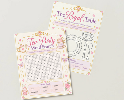 tea party activities for kids, little girls tea party ideas, kids tea party crafts